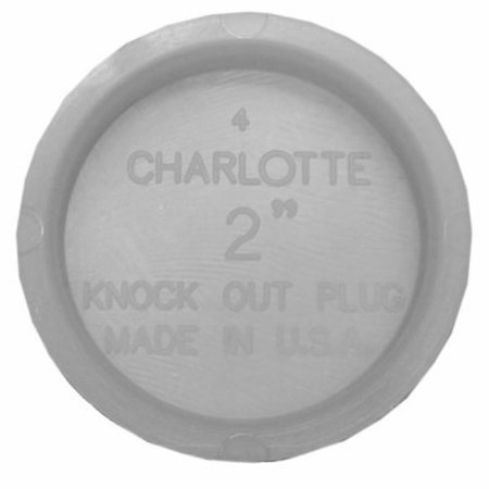 CHARLOTTE PIPE AND FOUNDRY 2 PVC Pipe Test Cap PVC 00131  0800HA